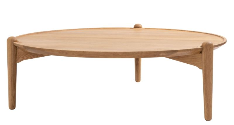 Aria Table salontafel NATUUR EIK / LOW Ø 90 x H 30 cm Design House Stockholm UNIEK EXEMPLAAR